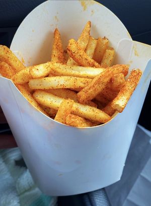 Hot Fries  at Moonburger in Kingston