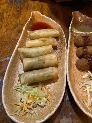 Vegetable spring rolls. Can’t go wrong with these, delicious   at Little Tokyo in Leeds