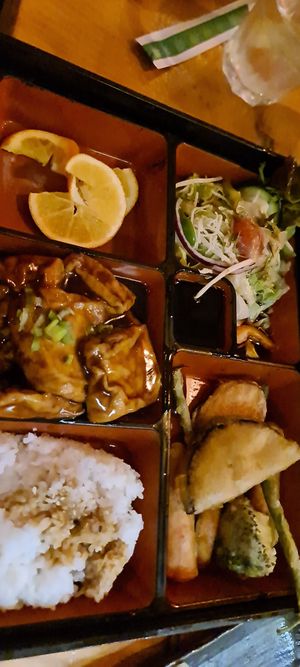 Tofu steak bento box at Little Tokyo in Leeds