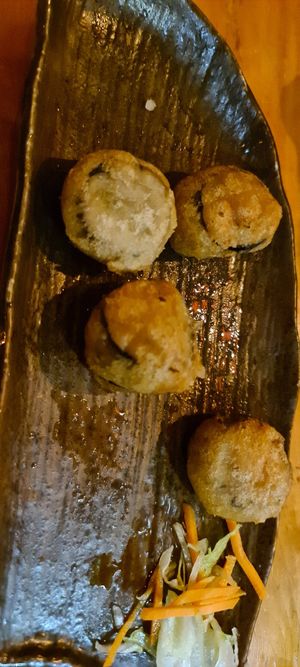 Deep fried vegan sushi at Little Tokyo in Leeds