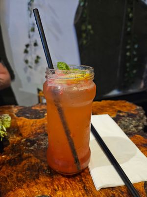 Raspberry lemonade at Little Tokyo in Leeds