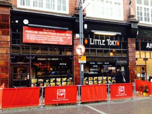 Outside  at Little Tokyo in Leeds