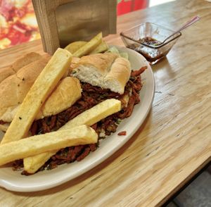 Torta con papas  at LunchV - Delivery Only in Mexico City