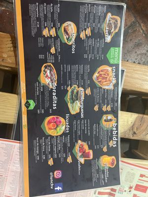 Menu oct 2023  at LunchV - Delivery Only in Mexico City