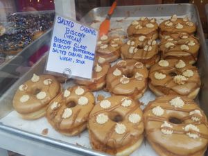 Salted caramel biscoff donuts at Doe Bakehouse - City Centre in York