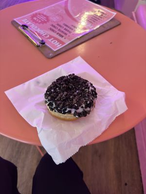 The oreo doughnut, which is already vegan  at Doe Bakehouse - City Centre in York