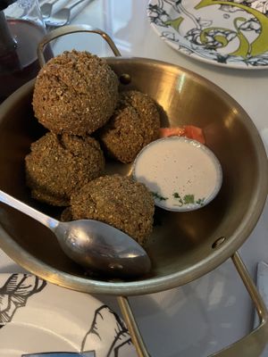 Falafel  at Cedars Cafe in Melbourne