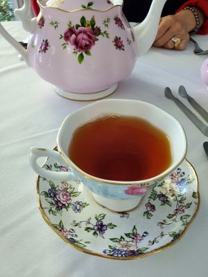 Lovely tea service at Polly Claire's in Chattanooga