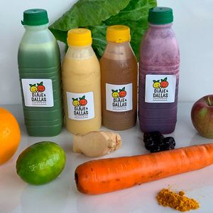 Natural juices at Dixie & Dallas Juicebar in Natal