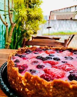 red fruit pie at VeganFit in Parnamirim