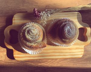 cinamon roll at Amarama Vegan in Sao Paulo