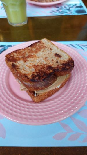 Misto quente no pão brioche at Amarama Vegan in Sao Paulo