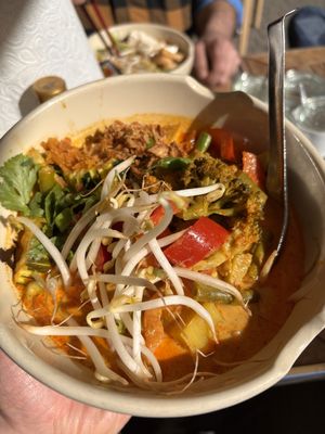 Curry. 1 of 3 vegan options    at Chada Thai - Thai Nuddelsuppe in Freiburg