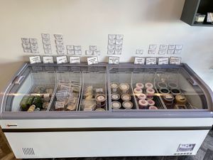 Frozen items  at For Goodness Bake in Calgary