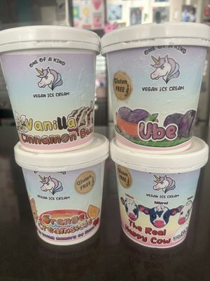 One a of a kind vegan ice cream 💜  at For Goodness Bake in Calgary