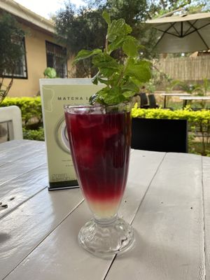 Hibiscus tea   at Green Bean in Kampala