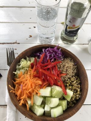 Mixed salad (chose ingredients myself) (30k UGX)  at Green Bean in Kampala