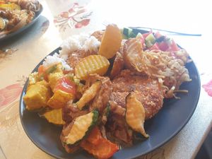 Some nice curries and tofu dishes, the fired dishes are potent though - 8/10 at Vegan City - Husitska in Prague