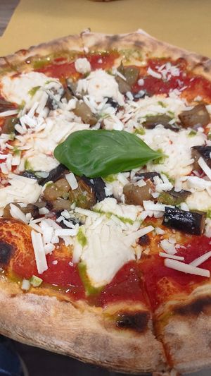 Pizza parmigiana di melanzane #Veganuary at Pepe Rosa  in Biella