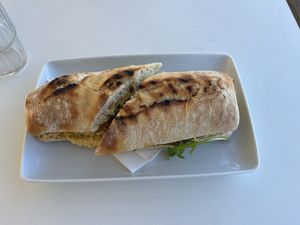 Ciabatta vegan  at Nautilus in Corfu