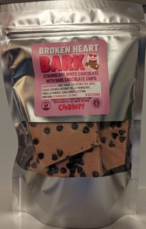 Broken Heart Bark at Chomp Chocolate in Salem