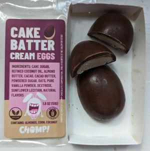 Cake Batter Cream Eggs at Chomp Chocolate in Salem