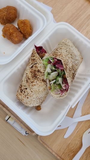 Chickpea Caesar Wrap #Veganuary at Plant City X in Warwick