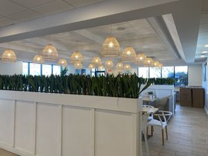 Kind of hard to tell because of the angle of the photo and the walls but has tons of seating!  at Plant City X in Warwick