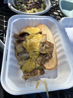 Philly cheesesteak  at Plant City X in Warwick