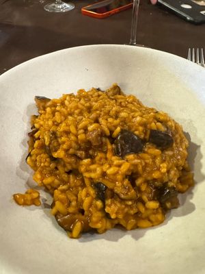 Risotto con nata de coco at Albaroque in Carballo