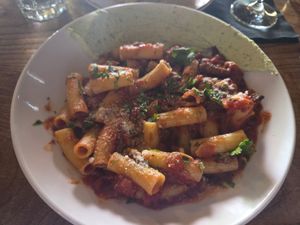 Mushroom ragu (8/10) at Strada Italiano in Asheville