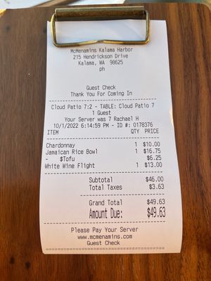 🤑  at McMenamins in Kalama