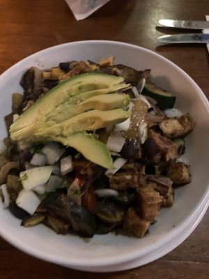 Jamaican Rice Bowl with added Tofu  at McMenamins  in Olympia