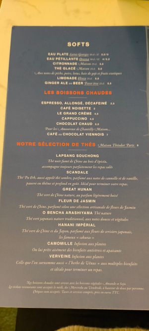 Carte at brEAThe Restaurant | Sushi végétal à Paris in Paris