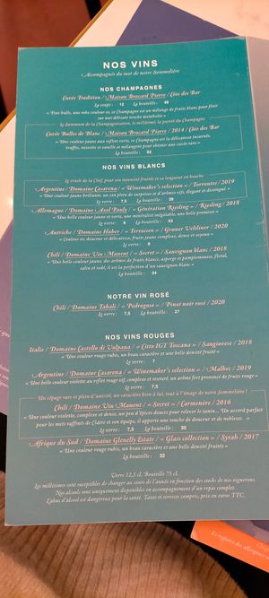 Carte at brEAThe Restaurant | Sushi végétal à Paris in Paris