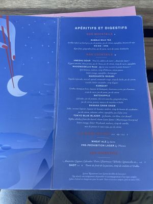 Drinks  at brEAThe Restaurant | Sushi végétal à Paris in Paris