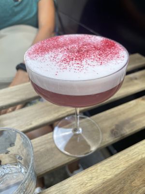 Mademoiselle Rose cocktail  at brEAThe Restaurant | Sushi végétal à Paris in Paris