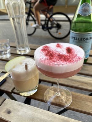 Bubble tea (it’s not boba) and madame rose  at brEAThe Restaurant | Sushi végétal à Paris in Paris