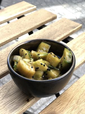 Sesame cuncumber (weekly menu 18,5€)  at brEAThe Restaurant | Sushi végétal à Paris in Paris