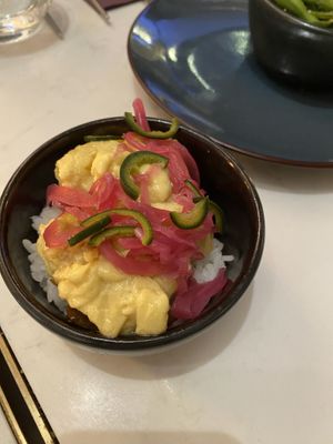 Starter (amazing vegan egg!)  at brEAThe Restaurant | Sushi végétal à Paris in Paris