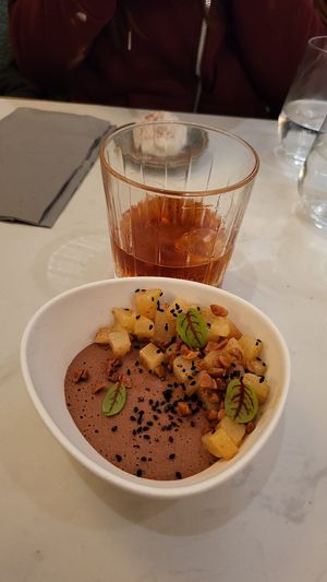 Amaretto and Chocolate Mousse at brEAThe Restaurant | Sushi végétal à Paris in Paris