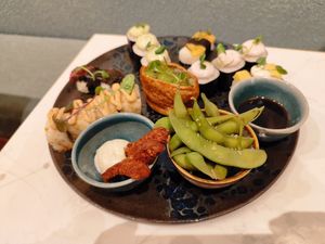 Discovery Menu (with almost all options from the menu) at brEAThe Restaurant | Sushi végétal à Paris in Paris