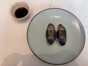 Lunch menu starter  at brEAThe Restaurant | Sushi végétal à Paris in Paris