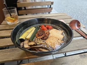 Gluten free ramen bowl-medium bowl featured   at brEAThe Restaurant | Sushi végétal à Paris in Paris