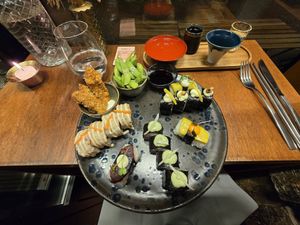 Tasting menu with sake pairings at brEAThe Restaurant | Sushi végétal à Paris in Paris