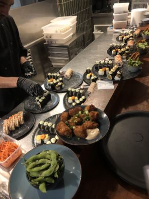 open kitchen   at brEAThe Restaurant | Sushi végétal à Paris in Paris
