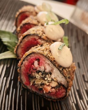 MAKI CRUNCHY
‍Douchi sauce (fermented black beans) at brEAThe Restaurant | Sushi végétal à Paris in Paris