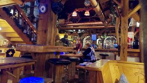inside the restaurant at Waltini's Stadl in Langdorf