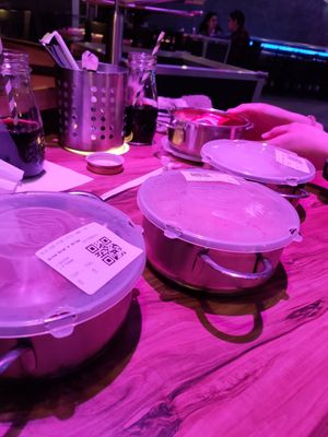 Quinoa burger with a side of fries at Rollercoaster in Vienna