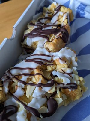 Cherry Bakewell brookie at Milk & Cookie in Margate